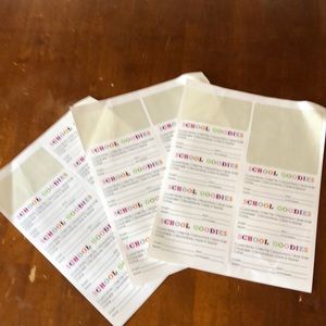 🚌 FREE School Goodies Adhesive Labels